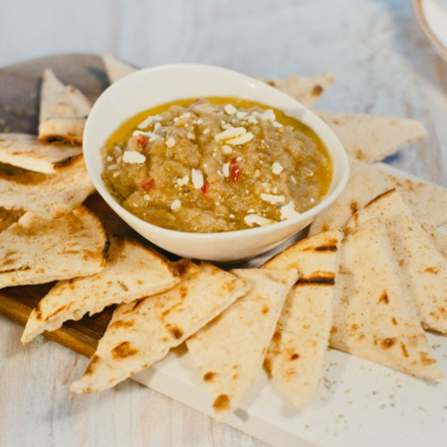 Melitzanosalata (Roasted Eggplant Spread).