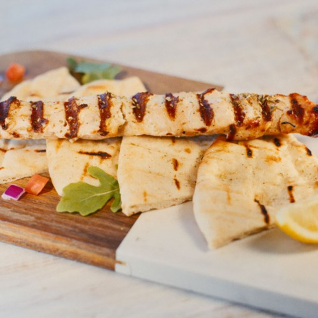 Individual Chicken Skewer.